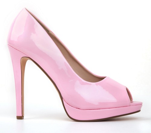 Peeptoe high heel plateau - high,