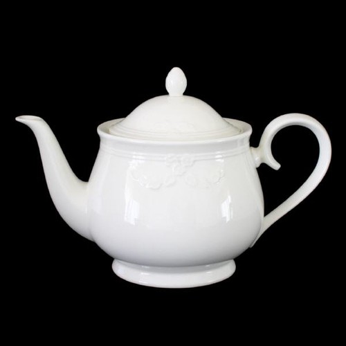 Teekanne top fiori - top, weiss