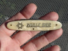 Altes Reklame Taschenmesser Wulle Bier - Herder Solingen