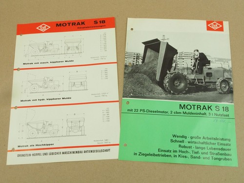 Prospekte motrak s18 mit - o&k,
