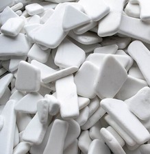 Santorini Steine Naturstein flache Steine zum Bemalen Marmor weiß Mandala Malen