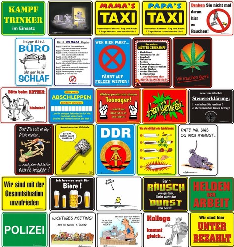 Blechschild bechschilder div - blechschild,