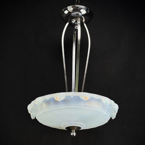 Art deco hängelampe chrom - art,