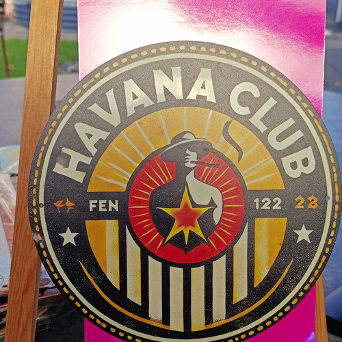 Havana club rundes blechschild - havana,