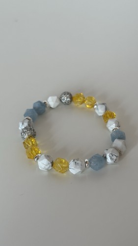 Armband aus citrin howlit - citrin,,