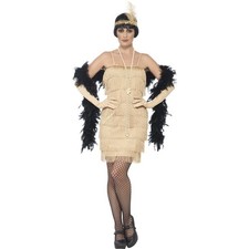 Charleston Kleid Goldenes Flapper Dress 20er Jahre Kostüm Gatsby 30er Jahre