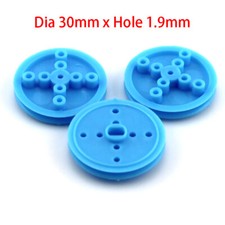 Ø 30mm Kunststoff Riemen Rad Modell Auto Räder Riemenscheibe für 2mm Motor Welle
