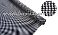 Stoff Porsche VW Karmann schwarz weiß - black white - nero bianco -blanc noir 