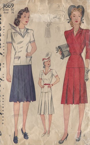 1941 vintage schnittmuster - 1941,