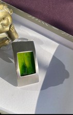 Wunderschöner Anhänger XXL von Pierre Lang grün silber wie Neu 