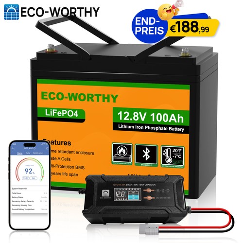 100ah lifepo4 bluetooth - 12.8v,