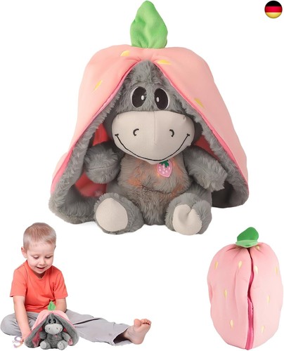 Atmendes kuscheltier esel - esel,