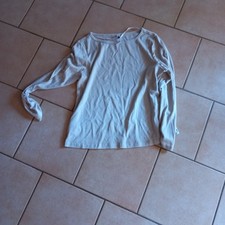 Langarmshirt beige Glitzer XL