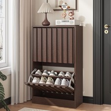 Schmaler Schuhschrank aus Holz