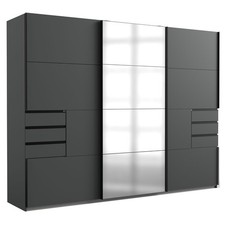 Schwebetürenschrank - graphit