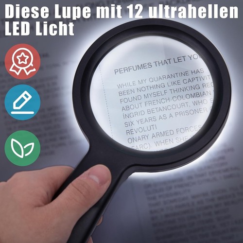 Led handlupe mit licht 10x - licht,