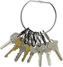 6 Stück Schlüsselring Groß Schlüsselringe Metall Warenring Schlüsselring mit Sch