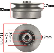 Fliehkraftkupplung Riemenscheibe für 1 Keilriemen 115mm x 19mm