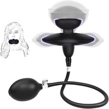Aufblasbarer Mundknebel,SM Mouth Gag Ball mit Starken Bondage ohne Gürte