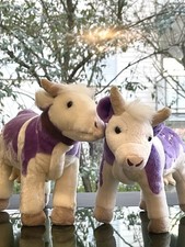 2x Milka Kuh Stofftier Lila