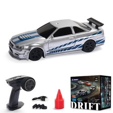 /:43 RC Racing Car R34 Drift Fahrzeug 4WD RTR Mini Auto Spielzeug 2.4G Batterie