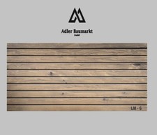 Wandpaneel Wandplatte Holzoptik 100 x 48 cm Styropor Wandvertäfelung Wanddeko 3D