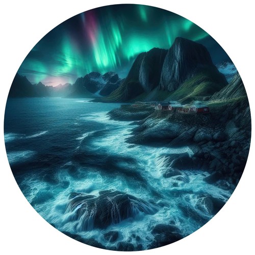 Sticker nordlichter meer - 4x,