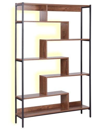 Regal mit led licht - mit, dunkler