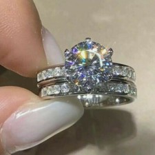 3Kt Rund Diamant Hochzeit Ring