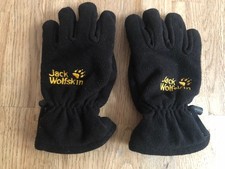 Jack Wolfskin Fleece Fingerhandschuhe schwarz, Gr. 140