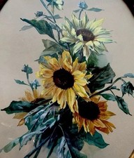 Ovales Gemälde Aquarell