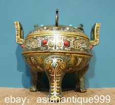 8.6" China Bronze Ware Gilt