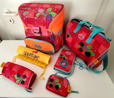 DER DIE DAS Ergoflex Schulranzen Schule Rucksack Tasche Ranzen 6 Teile