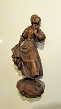 Wandfigur Holzfigur "Frau in
