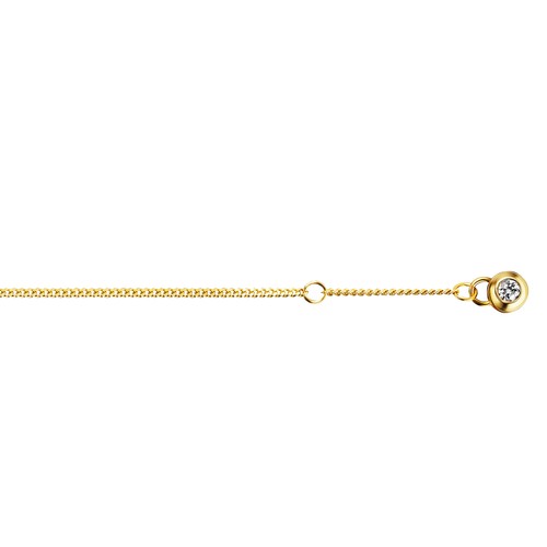 Damen fußkette 333 gelbgold - 333,