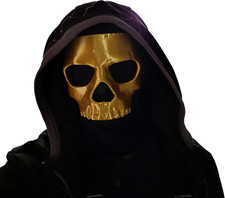 Phantom Half Skull Face Mask