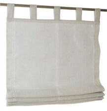 Raffrollo helles taupe Faltrollo mit Schlaufen "Brondby" Kutti Rollo Gardine