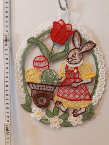 Fensterbild spitze ostern hase - ostern,
