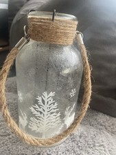 +++ DEKO GLAS +++ Teelicht Halter ++ Glitzer Unbenutzt +++ Rentier ++