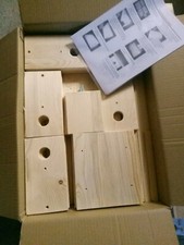 35 St. Bausatz Vogelhaus Nistkasten Meisenkasten werkzeuglose Reinigungsklappe