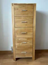 Kommode, schmal, Eiche, Höhe: 141cm / Breite: 57cm / Tiefe: 45 cm