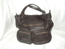 NURAGE   TASCHE  BAG  HANDTASCHE LEDER  BRAUN WEICHES NAPPA LEDER   EDEL