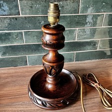 Tischlampe antik geschnitzt