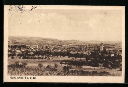 Ansichtskarte heidingsfeld - heidingsfeld, a
