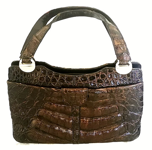 Vintage krokodilleder - vintage,