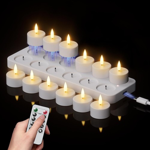 Led teelichter wiederaufladbar - teelichter,