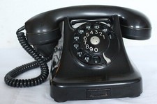 FÜR SAMMLER: SCHÖNES ALTES BAKELIT TELEFON AUS DÄNEMARK #11736