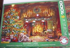 Eurographics Puzzle-6000-0974 - Weihnachts Labradore - 1000 Teile