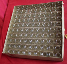 100 Glasflaschen mini H 6,5 cm Ø 2 cm Deckel ca.20ml Flasche Glas Minivase Vase