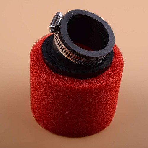 Red 40mm bent angled foam - angled,